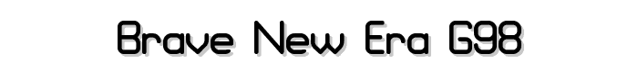 Brave New Era G98 font